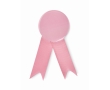 Honour brooch made of metal with a metal clip colour pink