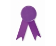 Honour brooch made of metal with a metal clip colour violet