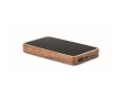 Rectangular wireless charger made of acacia wood, 15W colour black