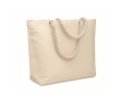 Bag with cord handles in natural tone, 220 g/m2 colour beige