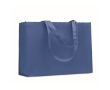 Elongated bag made of RPET with long handles, 80 g/m2 colour royal blue