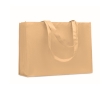 Elongated bag made of RPET with long handles, 80 g/m2 colour ivory