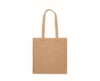 Sustainable tote bag made of jute with long handles colour beige
