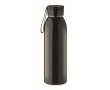 Single-wall stainless steel bottle with silicone handle, 650ml colour black