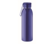 Single-wall stainless steel bottle with silicone handle, 650ml colour blue