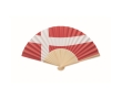 Bamboo fan with various European flag prints colour multicolour
