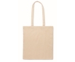 Polycotton tote bag with long handles colour beige