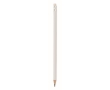 Pencil in natural color with eraser colour white