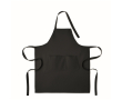 Apron, adjustable neck, front pockets, 240 g/m2 colour black
