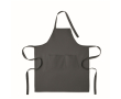 Apron, adjustable neck, front pockets, 240 g/m2 colour dark grey