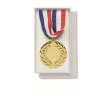 Medal made of iron in the 3 colors blue, white, and red colour gold