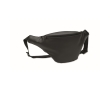 Bum bag made of synthetic soft leather with adjustable strap colour black