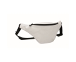 Bum bag made of synthetic soft leather with adjustable strap colour white