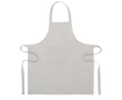 Recycled cotton kitchen apron with front pocket, 220 g/m2 colour grey