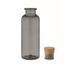 Tritan Renew™ bottle with round cork lid, 500 ml colour transparent grey