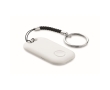 Wireless pocket tracker with carabiner colour white