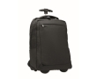 2-in-1 trolley and backpack with 15\" laptop compartment colour black