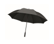 Windproof RPET pongee umbrella with automatic opening, Ø116 colour black