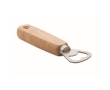 Rubberwood bottle opener with hanging hole colour wood