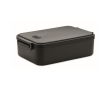 Large recycled PP lunchbox with airtight lid, 2.2L colour black