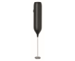 Handheld electric milk frother with matte finish, USB rechargeable colour black