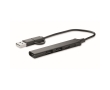 USB hub made from recycled plastic, ideal for events colour black