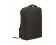 RPET backpack with marled effect and trolley support, 15\" colour black