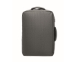 RPET backpack with marled effect and trolley support, 15\" colour dark grey