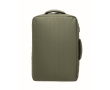 RPET backpack with marled effect and trolley support, 15\" colour military green