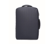 RPET backpack with marled effect and trolley support, 15\" colour navy-blue