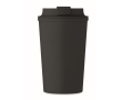 Double-wall cup made from corn, 350ml capacity colour black