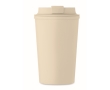 Double-wall cup made from corn, 350ml capacity colour beige