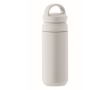 Small leak-proof stainless steel thermal bottle with handle, 320ml colour white