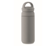 Small leak-proof stainless steel thermal bottle with handle, 320ml colour dark grey