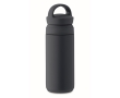 Small leak-proof stainless steel thermal bottle with handle, 320ml colour navy-blue