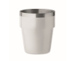 Stackable cup made of recycled stainless steel, 250ml colour white