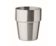Stackable cup made of recycled stainless steel, 250ml colour matt silver