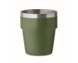 Stackable cup made of recycled stainless steel, 250ml colour dark green