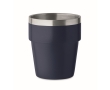 Stackable cup made of recycled stainless steel, 250ml colour navy-blue