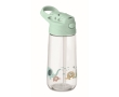 Children's Tritan bottle with straw and leak-proof lid, 450ml colour mint green