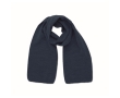 Stretchable scarf in recycled polyester, classic colours colour blue