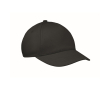 Kids cotton 5-panel cap 180 g/m² colour black