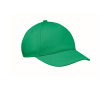 Kids cotton 5-panel cap 180 g/m² colour green