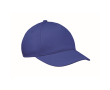 Kids cotton 5-panel cap 180 g/m² colour royal blue
