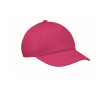 Kids cotton 5-panel cap 180 g/m² colour fuchsia
