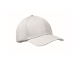 Cotton cap with adjustable steel buckle closure, 280 g/m2 colour white