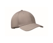 Cotton cap with adjustable steel buckle closure, 280 g/m2 colour grey