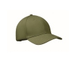 Cotton cap with adjustable steel buckle closure, 280 g/m2 colour military green