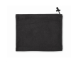 Adjustable fleece neck warmer, one size colour black