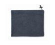 Adjustable fleece neck warmer, one size colour navy-blue